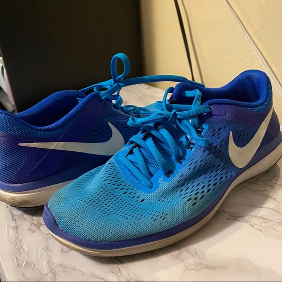 Nike blue ombré Flex 2016 Run athletic shoots - Picture 8 of 8